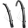 Boninbike Generico PARAFANGHI PLAST. 28 mm48 Black/BRUS/Grey C/Paras.
