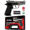 Umbrella Enterprise Pistola a Salve Mod. 85 Top Firing, Segnalatore Acustico Scacciacani/Addestramento, Chrome - Kit con Olio Ballistol Incluso