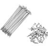A ABSOPRO Raggi per Bicicletta 14G Raggi per Mountain Bike in Acciaio al Carbonio Color Argento 36 Pezzi 103mm