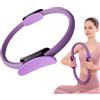 Generic Anello per pilates, 38 cm, per yoga, fitness, pilates, per tonificare l'interno coscia, braccia e nucleo (viola)