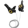 Generic 1 paio di leve 3 x 5/6/7 velocità MTB Bike Thumb Gear Shifter Top Mount Shifters argento