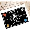 FxaumsGxuk Tappetino da allenamento da basket, 80 x 120 cm, in fibra di poliestere, antiscivolo, per bambini, adolescenti, adulti