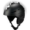 Crazy Safety Casco da sci per uomini, donne, ragazzi e ragazze | Design 3D originale | Casco da sci fresco, innovativo e sicuro | Cinturino per occhiali | Sii la persona più cool sulle piste