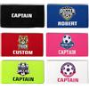 Getname Necklace Fascia da capitano di calcio personalizzata con logo della squadra e nome, fascia da braccio per giovani adulti, fascia per bicipiti da calcio, regalo per leader di squadra/compagni di squadra/sport