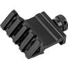 YONCONO Montaggio tattico di rotaie 45 Gradi di deviazione angolare 4 Slot 20 mm Adattatore a sgancio rapido Weaver/Picatinny per Torcia elettrica Punto Rosso