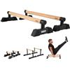 Gravity Fitness Paralleti, Legno Ibrido e Acciaio Ginnastica Ispirare p Bar per Calisthenics, bilanciamento Manuale, qualità Commerciale ma Adatto a casa Noi