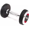 Toorx Manubri Professional Gommati 28Kg, DUMBBELL, Nero, Knurled Grip