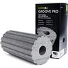 BLACKROLL® GROOVE PRO - Rullo rigido con effetto vibrazione per un efficace automassaggio - in grigio