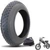 BaiWon Pneumatici da bicicletta 16 pollici Fat Tire 16 x 4,0 pollici per e-bike, mountain bike, Heavy Duty ad alte prestazioni, resistente all'usura Con camera d'aria da 16 pollici
