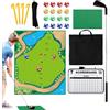 Bsbkoj Professional Chipping Target, High-Visibility Training Mat, Fun with Sticky Ball, Weighted Training Club, Backyard Equipment with Durable Build, Family Activity for Indoors Outdoor