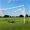 QUICKPLAY KICKSTER - Rete da calcio portatile 4,9 x 2,1 m, per allenamento giovanile 9v9 U11-U12, con borsa