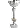 Hole Gadget Coppa Trofeo Personalizzabile 35, 32, 29, 27 cm Singolo o Set Tutti Gli Sport, Calcio, Calcettto, Tennis, Basket, Padel, Fantacalcio, Premiazioni cod 13.051 (35 cm | Silver)