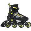 RAVEN Pattini in linea profession RAVEN dimensione regolabile uomo donna bambino nero/lime, 35-39(23cm-25,5cm)