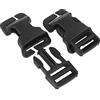 WarmHeartting 2 pz 2.5 Centimetri QASM Attacco Rapido Fibbia A Montaggio Superficiale Tattico Mil-Spec Molle Pals Tessitura Gilet da Caccia Airsoft Punto di Attacco Modulare