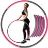 SportVida Sport Shinny Hula Hoop - Pneumatico Fitness per Addominali, con Rivestimento in gommapiuma, Diametro 80 cm/90 cm, SV-HK0215