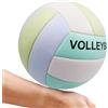 Generico Pallavolo indoor, pallavolo da spiaggia,Pallavolo impermeabile per Pu morbido | Palla sportiva da gioco in pelle soft in pelle morbida per bambini giovani adulti addestrati palestra