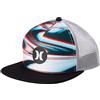 Hurley M Balboa Trucker Berretto da Baseball, Nero/Bianco, Taglia Unica Uomo