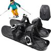 Generico Mini Ski Skates, Scarponi Da Sci Corti Snowskates, Snowblade Sci Skiboard Pattini Ghiaccio Corti Scarpe, Regolabili Mini Scis Sport Invernali Ghiaccio Racchette Da Neve, Per Pattinaggio Aperto
