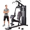 Marcy Home Gym MKM-81010, macchina a carico guidato, colonna di peso da 90kg genera 135kg, vogatore seduto inverso