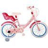 Tecnobike Shop Bici per Bambina Bicicletta Denver Albri Princesses Principesse - Taglia 16 pollici