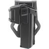 Gexgune Fondina per Pistola Portatile Tattica per G17 G18 con Torcia o Fondina per Pistola a Vita Destra Serie G1ock montata a Laser