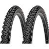 ECOVELO 2 COPERTONI 26 X 2.10 (56-559) PNEUMATICI IN GOMMA NERI MOUNTAIN BIKE ADULTO BICI BICICLETTA MTB