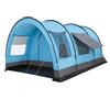 CampFeuer Tenda a tunnel per 6 persone Relax6 | Tenda a tunnel variabile con cabina letto separabile e 5.000 mm di colonna d'acqua | Tenda a gruppo | Tenda da campeggio (azzurro/grigio)