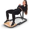 Generic Hip Thrust Trainer - Macchina per glutei ad alta resistenza per allenamento in palestra a casa con fascia di resistenza da 61,2 kg, design compatto e pieghevole