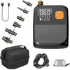 Oamger Pompa ad aria elettrica, batteria ricaricabile da 8000mAh, pompa per SUP, pompa ad aria con batteria, gonfiatore elettrico con 6 bocchette d'aria, pompa elettrica da 20PSI per materasso gonfiabile