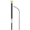 BR Gemini BR17 - Frustino da dressage marrone/argento/oro, 110 cm