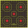 EWS PRODUCTS Obiettivi da tiro a spruzzo, dimensioni 15,2 x 15,2 cm, il foro di ingresso diventa giallo quando viene colpito, per fucili ad aria compressa 177, 22, pistole e pistole ad aria compressa (25)