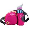 EUFANCE Marsupio Hike con tasca per borraccia per uomo e donna, borsa multifunzionale per camminare, correre, arrampicarsi, andare in bicicletta (Rose Red)