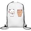Generic Bubu Dudu litigare divertente pantofola tiro palestra sacco casual coulisse borsa bianca