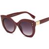 MDKCDUBP Occhiali da Sole Unisex Occhiali da Sole con Montatura in Plastica Occhiali da Sole con Montatura Ovale Occhiali da Sole Bordeaux per attività All'Aperto