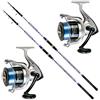 Evo fishing Stupendo Kit surfcasting Trabucco2 pz Canna Avalon Surf 400 130gr + 2 pz Mulinello TRABUCCO Dayton SW 8000
