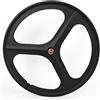 TYXTYX Ruota per bici da bicicletta, ruote a scatto fisso 700C, set di ruote per bicicletta a scatto fisso da 26 pollici, 3 raggi a velocità singola, anteriore e posteriore, ruota posteriore nera