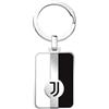 Seven Portachiavi Juventus con logo,Bianco Nero, In Acciaio, Bambini e Ragazzi, Squadra di Calcio, Idea regalo per tifosi