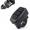 Plyisty Controller Bluetooth per Bici da Moto, Telecomando per Telefono Cellulare Impermeabile IPX6 per IOS, Android, Ricaricabile, Portata 15M (BLACK)