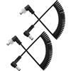 GINTOOYUN con viti di fissaggio Cavo di estensione DC 5.5MM x 2.5MM 90 gradi Maschio a Maschio Cavo Spina Angolo Retto DC5525 Cavo Adattatore di Alimentazione