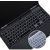 iKammo Custodia in silicone per tastiera Lenovo Legion 5 Series Legion 5 5 5i 5p 5pi 15.6 pollici e 17.3 pollici, Lenovo Legion 3i 7i Gaming Keyboard Skin (nero+trasparente)