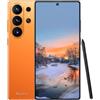 Maustron I26 Ultra - Smartphone senza SIM 6,8 HD+ | 8 GB di RAM, 256 GB di memoria | fotocamera da 108 MP, doppia SIM | Android 15, 4G LTE, Face ID, GPS, smartphone economico con lunga durata (arancione)