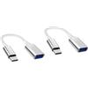 JZK 10CM Cavo adattatore USB C a USB A 3.0, 2 pezzi, cavo tipo C a USB OTG, cavo adattatore OTG 5 Gbps per Huawei P30 P20, per Samsung Galaxy S21 S22 S23, per MacBook Air 2018, per Google Pixel