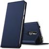 Verco case per Nokia 3.2 Cover, Custodia a Libro Pelle PU per Nokia 3.2 Booklet Protettiva [magnetica integrata], Azzurro