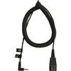 Jabra Cavo di Disconnessione Rapida QD verso Cavo Spiralato di 2 m con Jack 2.5 mm