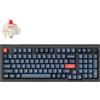 Keychron V5 Max Tastiera Meccanica senza fili con tastierino numerico, layout 96%, QMK/VIA, 2,4 GHz/Bluetooth 5.1/USB, LED RGB, Switch Gateron Jupiter Red hot-swappable per Mac Windows Linux