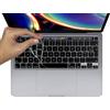 MyGadget Copritastiera AZERTY per Apple MacBook Pro 13 [A2289 | A2251 | A2338 M1] Pro 16 Pollici [A2141] - Protezione Tastiera Silicone - Skin Nero