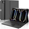 WINCHKING Custodia con Tastiera per iPad Pro 11 M5 2025/M4 2024 con Touchpad, Cover Bluetooth Magnetica QWERTY Italiano Tastiera per iPad Pro 11 Pollici (M5/M4, 2025/2024), Nero