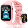 pmstuy Smartwatch Bambini con 18 Giochi, Orologio Smartwatch Bambini con Contapassi, Fotocamera, Monitor del Sonno, Sveglia, Torcia, IP68 Fitness Tracker Regali di Natale e Compleanno per Ragazza Ragazzo