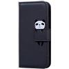 KELISI Cover per Samsung Galaxy A6 2018 (5.6 Pollice),Cartone Animato Flip Caso in Pelle Premium Portafoglio Custodia con Funzione Supporto, Chiusura Magnetica -Panda,Nero
