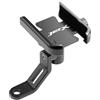 YOUBONET Supporto per cellulare per motocicletta Per SYM Jet X 125 150 JETX JET14 EVO 200 JET 14 125 Moto Manubrio CNC/Specchietto Supporto Per Telefono GPS Supporto Per Telefono(NN-4)